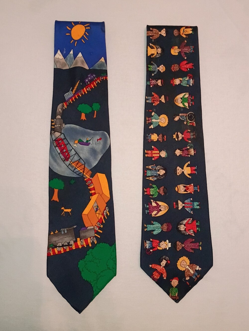 2 Save the Children Silk Ties